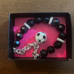 Avon Go Team Charm Bracelet Soccer~Brand New